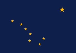 Alaska flag, representative of Yupik