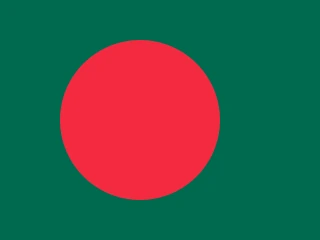 Bangladesh flag, representative of Bengali