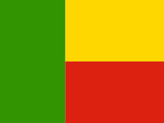 Benin flag, representative of Fon