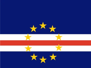 Cape Verde flag, representative of Cape Verdean Creole