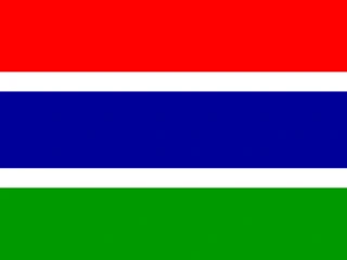 Gambia flag, representative of Mandinka