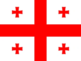 Georgia flag, representative of Georgian