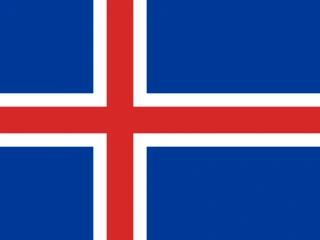 Iceland flag, representative of Icelandic
