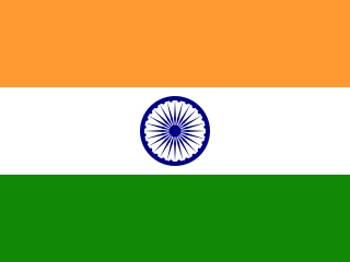 India flag, representative of Hindi