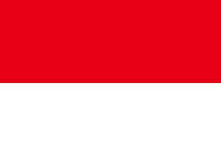 Indonesia flag, representative of Indonesian