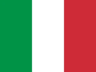 Italy flag, representative of Italian