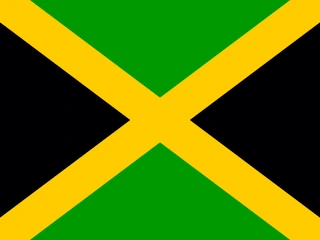 Jamaica flag, representative of Jamaican