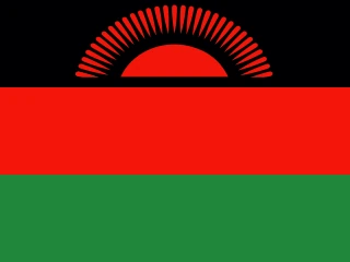 Malawi flag, representative of Chichewa