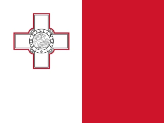 Malta flag, representative of Maltese