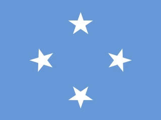 Micronesia flag, representative of Chuukese