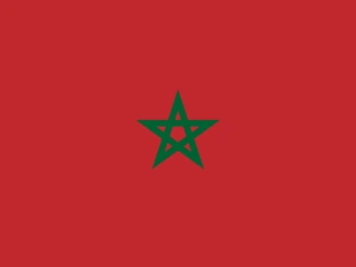 Morocco flag, representative of Arabic Moroccan