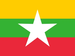 Myanmar flag, representative of Mara