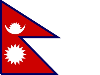 Nepal flag, representative of Newari