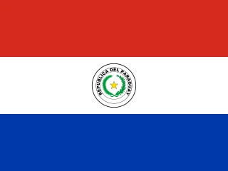 Paraguay flag, representative of Guarani