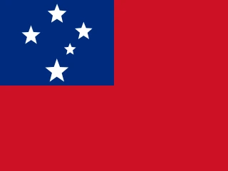 Samoa flag, representative of Samoan