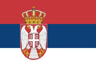 Serbia flag, representative of Serbian