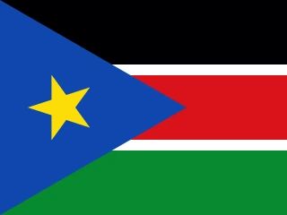 South Sudan flag, representative of Dinka