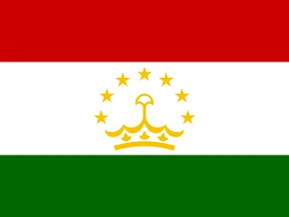Tajikistan flag, representative of Tajik