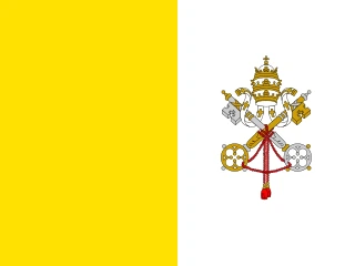 Vatican City flag, representative of Latin