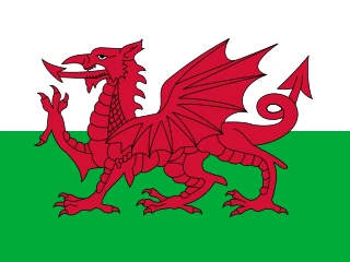 Wales flag, representative of Welsh